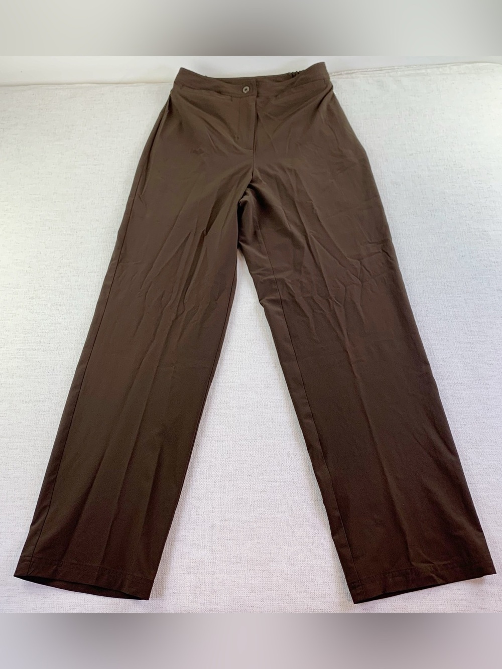 Zenergy by Chico's high waist Stretch travel Pants athletic performance in brown